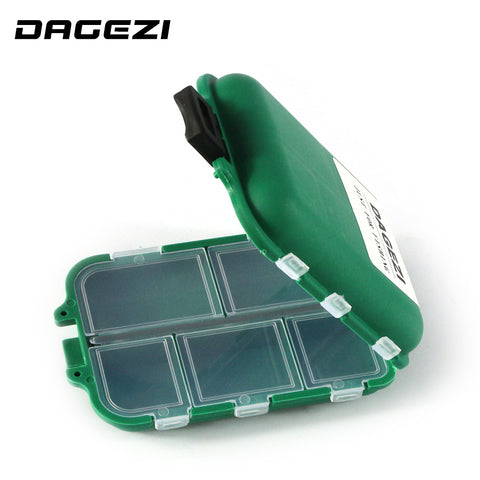 DAGEZI Waterproof Eco-Friendly Fishing Tool Lure Bait Tackle Storage Box Case Container with 12 Compartments