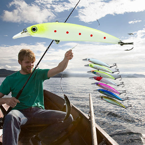 MUQGEW Minnow Fishing Lure Lot Fishing Lures Artificial Hard Fishing Bait Trout 2017 #S0