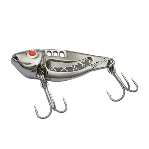 YAPADA 2017 1PC Newest Metal Road Bait Flutter VIB 303 Space 3 Color Fishing Bait with Treble Hooks Fishing Lures #ES