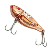 YAPADA 2017 1PC Newest Metal Road Bait Flutter VIB 303 Space 3 Color Fishing Bait with Treble Hooks Fishing Lures #ES