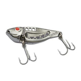 YAPADA 2017 1PC Newest Metal Road Bait Flutter VIB 303 Space 3 Color Fishing Bait with Treble Hooks Fishing Lures #ES