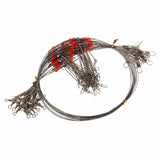 MUQGEW 5 pcs/set 70CM Fishing Lines Trace Lures Leader Steel Wire Spinner