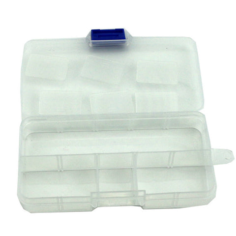 High Quality Plastic 1pc 10 Compartment Fishing Lures Tackle Hooks Baits Storage Box  Fishing Accessories #E0