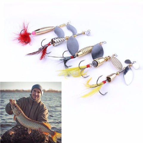 5pcs MetalLures Vibration Spoon Lure Fishing Lure Bass artificial bait vib bait #E0