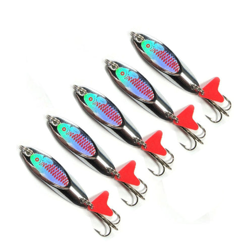 MUQGEW 5pc 20g High penetration crank bait chamfering paillette fishing Artificial bait #S0