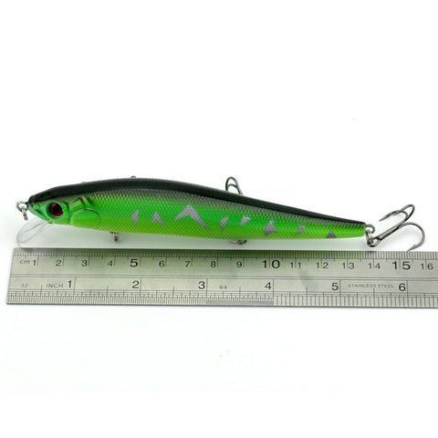 MUQGEW  1pcs Minnow Fishing Lures Bass Crankbait 4#Hooks Tackle Crank Baits