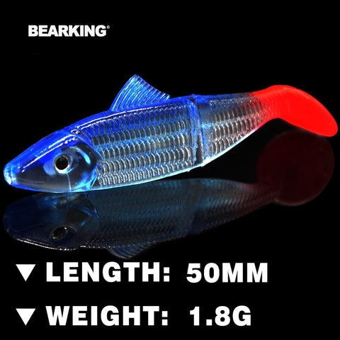 Bearking hot LURE JX03-05 Fishing Lure 10PCS 1.8g 50MM Retail hot model fishing lures soft bait quality lure