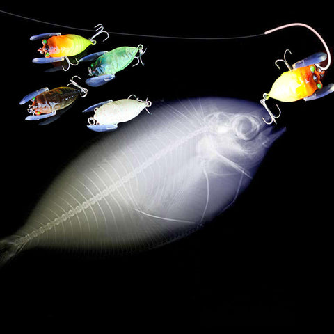 MUQGEW  4pc Pesca Isca Artificial New 4-colored Cicada Bait Fishing Bait Bass Crank #S0
