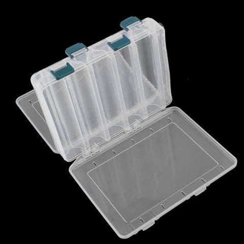 MUQGEW Double Sided 12 Compartment Fishing Lures Tackle Hooks Baits Storage Plastic Box #S0