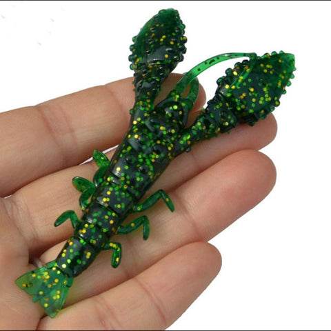MUQGEW 5pc /lot Worm Shrimp Tail Soft Lure Long Fishing Lure Artificial Bait Soft Fishing Lure Worm Fishing Tackle Jig #EW