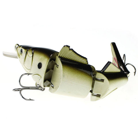 Fish Hook Minnow Crankbait Hard Bait Tight Wobble Slow Floating Jerkbait Lifelike RealSkin Printed Segment Swimbait Peche Pesca