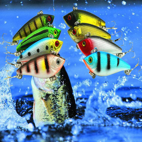MUQGEW 8pc Fishing Bait With Guiding Lead Fish Sea FishingTackle Swivel Jig Wobbler Bait with 8 # hooks #E5