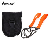 EDC.1991 Portable Hand Chain Saw Survival Fretsaw ChainSaw Emergency Multifunction Outdoor Steel Wire Camping Hunting Kit Pocket