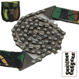 EDC.1991 Portable Hand Chain Saw Survival Fretsaw ChainSaw Emergency Multifunction Outdoor Steel Wire Camping Hunting Kit Pocket