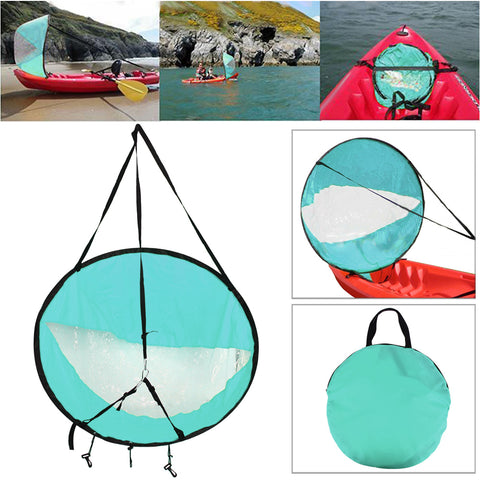 Drop shipping Durable 42" Kayak for fishing sailing boat accessories marine Wind Sup Paddle Board Sail with clear window