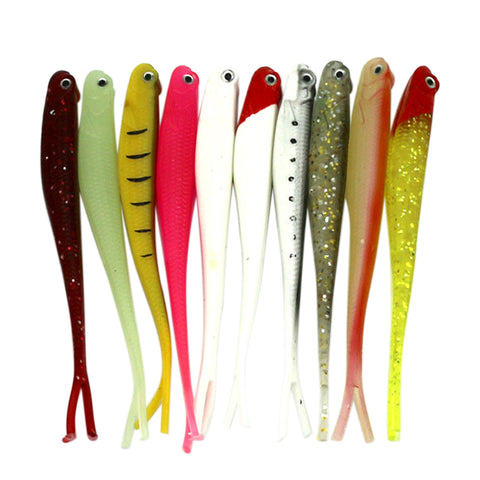 Pesca Artificial Lure 10pcs 8g 13cm for Japan Shad Fishing Worms Swimbaits Soft Lure For Fly Fishing Bait Fishing Lures