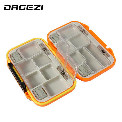 DAGEZI Multi-function Fishing Box for fishing Popper 12 Compartments can be adjustable Fly Fishing Box Fishing Accessories