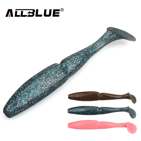 ALLBLUE New Soft Fishing Lure 20g/13.5cm 2pcs/lot Slim Shad Silicone Bait Bass Minnow Swimbaits Plastic Lure Pasca Peche