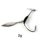 DAGEZI 4pcs/lot 2G/4G/G7G With the lead barbed crank hook Fishing Hook Pesca Fish Hooks Worm hooks for carp fishing