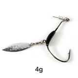 DAGEZI 4pcs/lot 2G/4G/G7G With the lead barbed crank hook Fishing Hook Pesca Fish Hooks Worm hooks for carp fishing