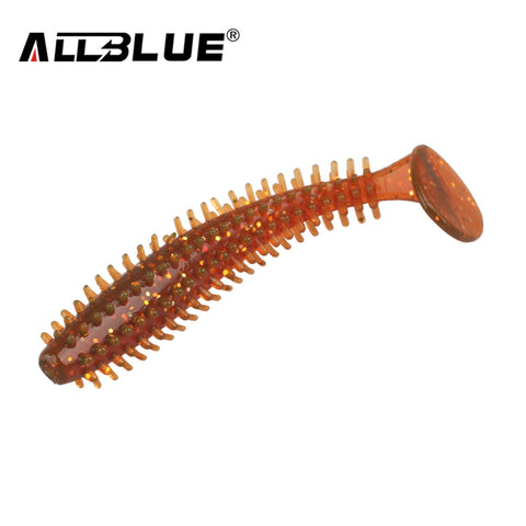 ALLBLUE 2017 60mm/1.2g Vivid Soft Lures 10pcs/lot Artificial Fishing Bait Swimbait Fishing Worm Fishing Tackle Fishing Lures