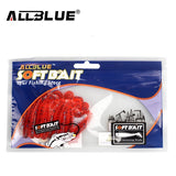 ALLBLUE 2017 60mm/1.2g Vivid Soft Lures 10pcs/lot Artificial Fishing Bait Swimbait Fishing Worm Fishing Tackle Fishing Lures