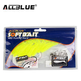 ALLBLUE 2017 60mm/1.2g Vivid Soft Lures 10pcs/lot Artificial Fishing Bait Swimbait Fishing Worm Fishing Tackle Fishing Lures