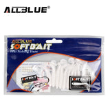 ALLBLUE 2017 60mm/1.2g Vivid Soft Lures 10pcs/lot Artificial Fishing Bait Swimbait Fishing Worm Fishing Tackle Fishing Lures