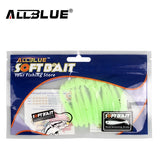 ALLBLUE 2017 60mm/1.2g Vivid Soft Lures 10pcs/lot Artificial Fishing Bait Swimbait Fishing Worm Fishing Tackle Fishing Lures