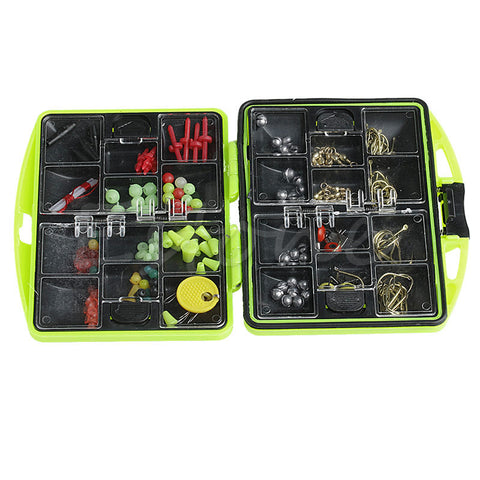 Assorted Tackle Box Lure Baits Jig Swivels Clamp Hooks Fish Fishing Accessories