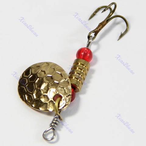 Hot New 1pc 3g 45mm Fishing Lures Treble Hook Paillette Bait