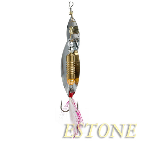 Free Shipping New Leaf Metal Fishing Lures Spinner Baits CrankBait Bass Tackle Hooks