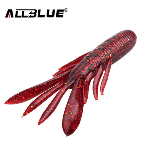 ALLBLUE 6pcs/Lot Custom Baits Super Craws Soft Fishing Lure For Fishing Soft Bait Shrimp Bass Bait Peche Fishing Gear