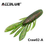 ALLBLUE 6pcs/Lot Custom Baits Super Craws Soft Fishing Lure For Fishing Soft Bait Shrimp Bass Bait Peche Fishing Gear