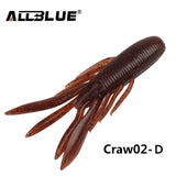 ALLBLUE 6pcs/Lot Custom Baits Super Craws Soft Fishing Lure For Fishing Soft Bait Shrimp Bass Bait Peche Fishing Gear