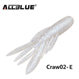 ALLBLUE 6pcs/Lot Custom Baits Super Craws Soft Fishing Lure For Fishing Soft Bait Shrimp Bass Bait Peche Fishing Gear