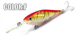 Retail Hot model,2017 good A+ fishing lures minnow,quality bearking professional shad.  8cm/14g,depth2-4m