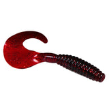 6cm Soft Lightweight Tail Fishing Lures Curly Artificial Grub Panfish Long Fish Sargo Trout Crankbait #EW