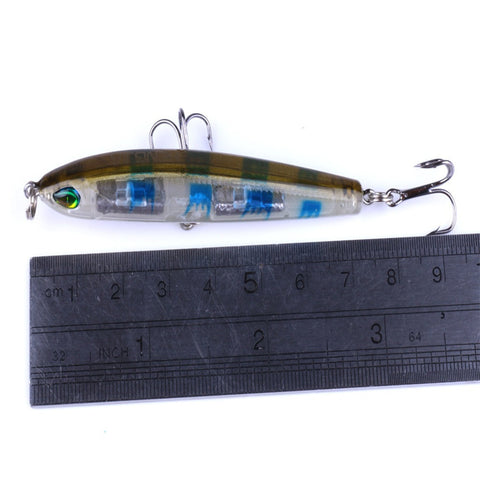 2017 Bass Pike Fishing Lure Bait Swimbait Jerkbait Pencil Banana Walk The Dog Fishing Accessories #EW