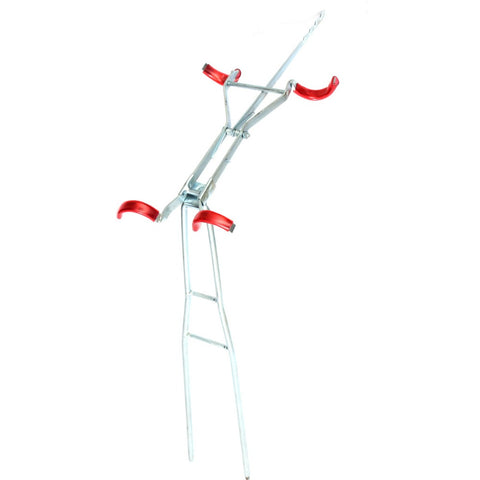 Hot selling Adjustable Fishing Rod Double Pole Bracket Practical foldable Fishing Accessory Fishing Tool Stand Holder