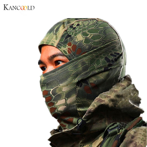 Tactical Full Face Mask Hood Balaclava Headgear Caps Camouflage Hunting Hat Winter Neck Warm Headwear Masks Camo Hunting Hats D