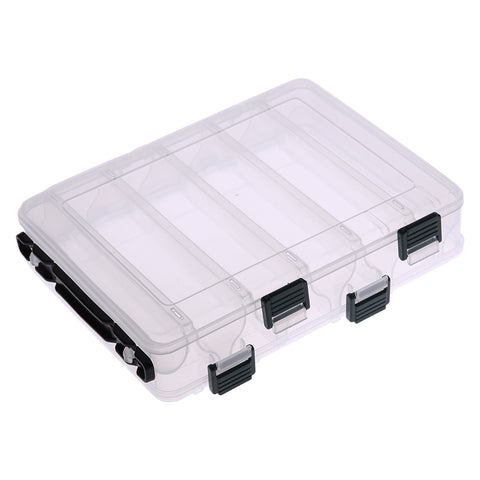 Carp Fishing Plastic Tackle Fishing Box Lures Bait Storage Case 10 Compartment Silicone Shrimp Fishing Pesca Tackle Boxes New