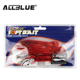 ALLBLUE 2017 80mm/4.2g Vivid Soft Lures 6pcs/lot Artificial Fishing Bait Swimbait Fishing Worm Fishing Tackle Fishing Lure Peche