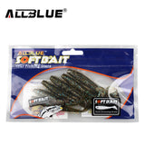 ALLBLUE 2017 80mm/4.2g Vivid Soft Lures 6pcs/lot Artificial Fishing Bait Swimbait Fishing Worm Fishing Tackle Fishing Lure Peche