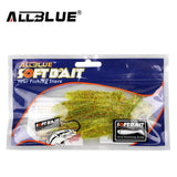 ALLBLUE 2017 80mm/4.2g Vivid Soft Lures 6pcs/lot Artificial Fishing Bait Swimbait Fishing Worm Fishing Tackle Fishing Lure Peche