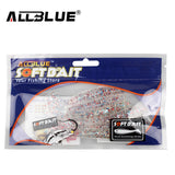 ALLBLUE 2017 80mm/4.2g Vivid Soft Lures 6pcs/lot Artificial Fishing Bait Swimbait Fishing Worm Fishing Tackle Fishing Lure Peche