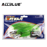 ALLBLUE 2017 80mm/4.2g Vivid Soft Lures 6pcs/lot Artificial Fishing Bait Swimbait Fishing Worm Fishing Tackle Fishing Lure Peche