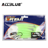 ALLBLUE 2017 80mm/4.2g Vivid Soft Lures 6pcs/lot Artificial Fishing Bait Swimbait Fishing Worm Fishing Tackle Fishing Lure Peche