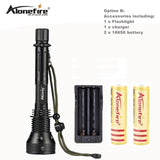AloneFire X280 Ultra Bright LED Flashlight Detachable Rechargeable Length Adjustable Flashlight for Camping, Hunting, Fishing