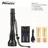 AloneFire X280 Ultra Bright LED Flashlight Detachable Rechargeable Length Adjustable Flashlight for Camping, Hunting, Fishing